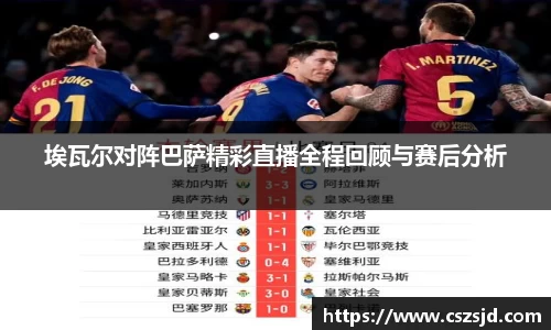 埃瓦尔对阵巴萨精彩直播全程回顾与赛后分析